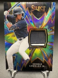 ⚾️🔥2024 Select George Lombard Jr. (RC) Sparks Tie Dye Prizm Patch SSP /25 🔥⚾️ - Picture 1 of 3