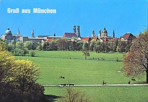 AK München Englischer Garten Panorama 1970er - Picture 1 of 2