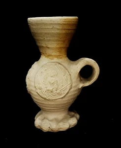 SIEGBURG Stoneware Vase - Duc Medallions - 16° S Medieval Stoneware Vessel - Picture 1 of 14