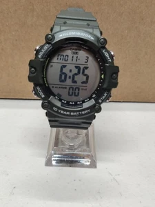 Casio 3502 AE-1500WH 100m WR Multialarm Chrono Timer Datum  Dark Green - Picture 1 of 9