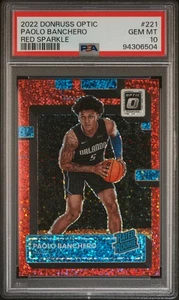 2022-23 Donruss Optic Rated Rookie Red Sparkle Paolo Banchero RC PSA 10 - Picture 1 of 2