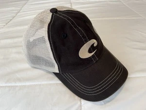 COSTA Trucker Mesh Hat Cap Strapback Black/off-white - Picture 1 of 6