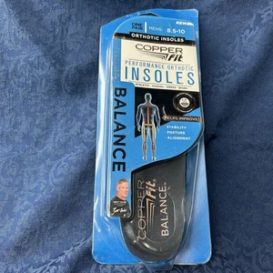 1 Pair MEDIUM Copper Fit M 8.5-10/W 9.5-11 BALANCE Orthotic Insoles Pain Reduced - Picture 1 of 2