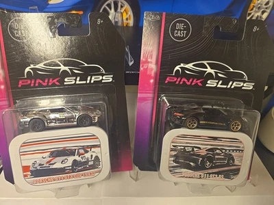 Jada Rosa Slips Porsche Set/Lote X2 911 GT3 RS Negro + 911 GT3 Cup 992 Cromo Foto 1 de 4