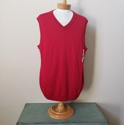 NWT TURNBURY XL SWEATER VEST EXTRA MERINO WOOL $89 - Image 1 of 3