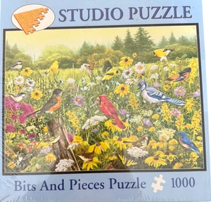 Birds & Flowers Spring Puzzle Bits & Pieces 1000 Pc Puzzles NEW SEALED - Picture 1 of 3