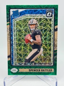 2024 Donruss Optic Rated Rookie Spencer Rattler (RC) #289 Green Velocity - Picture 1 of 2
