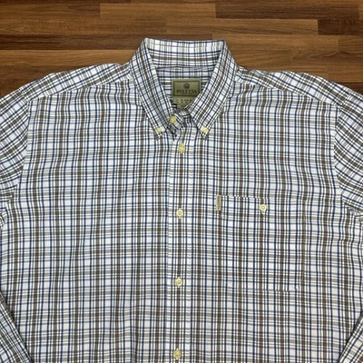 Camisa Beretta Hombre Manga Larga a Cuadros Multicolor Con Botones XXXL 3XL Foto 1 de 4