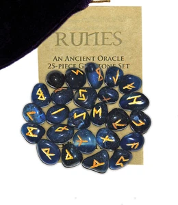 Blue Onyx Gemstone Runes - Bild 1 von 1