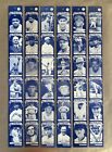 1975 Tcma All Time Greats Complete Set Uncut Strips Mickey Mantle, Babe Ruth Etc