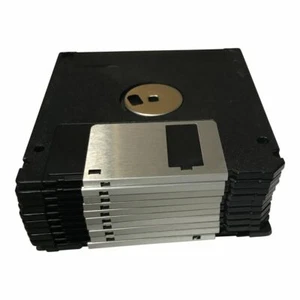 LOT OF 10 Floppy Disks Double Density 2DD 3.5 inch Diskettes. Formatted NEW - Photo 1/1