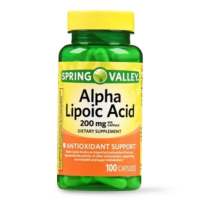 Spring Valley Alpha Lipoic Acid Capsules, 200 mg, 100 CT..+ - Image 1 of 4