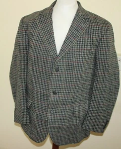 LANDS' END Harris Tweed Chaqueta aprox. talla 56 CHAQUETA DE NEGOCIOS DE ALTA CALIDAD 46R - Imagen 1 de 8