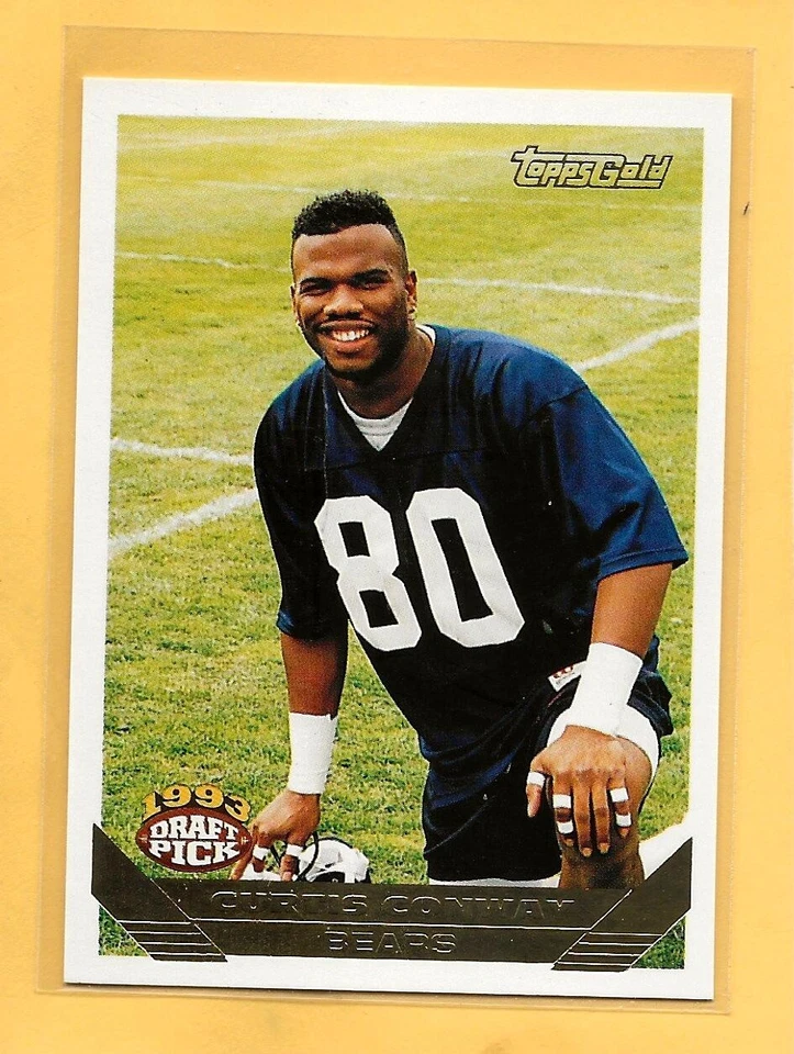 CURTIS CONWAY - 1993 Topps "Rookie - GOLD" - #12 - Bears - Comb. Shipping - Image 1 of 1