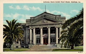 POSTAL JEFFERSON DAVIS PARROQUIA CORTE JENNINGS LOUISIANA - Imagen 1 de 2