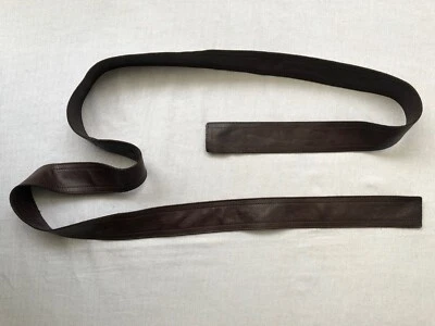 Cinturón 'Marni' unisex cuero marrón sin hebilla Foto 1 de 4