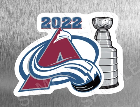 Magnet Die Cut 2022 Stanley Cup Champions Colorado Avalanche Championship Fridge Cover
