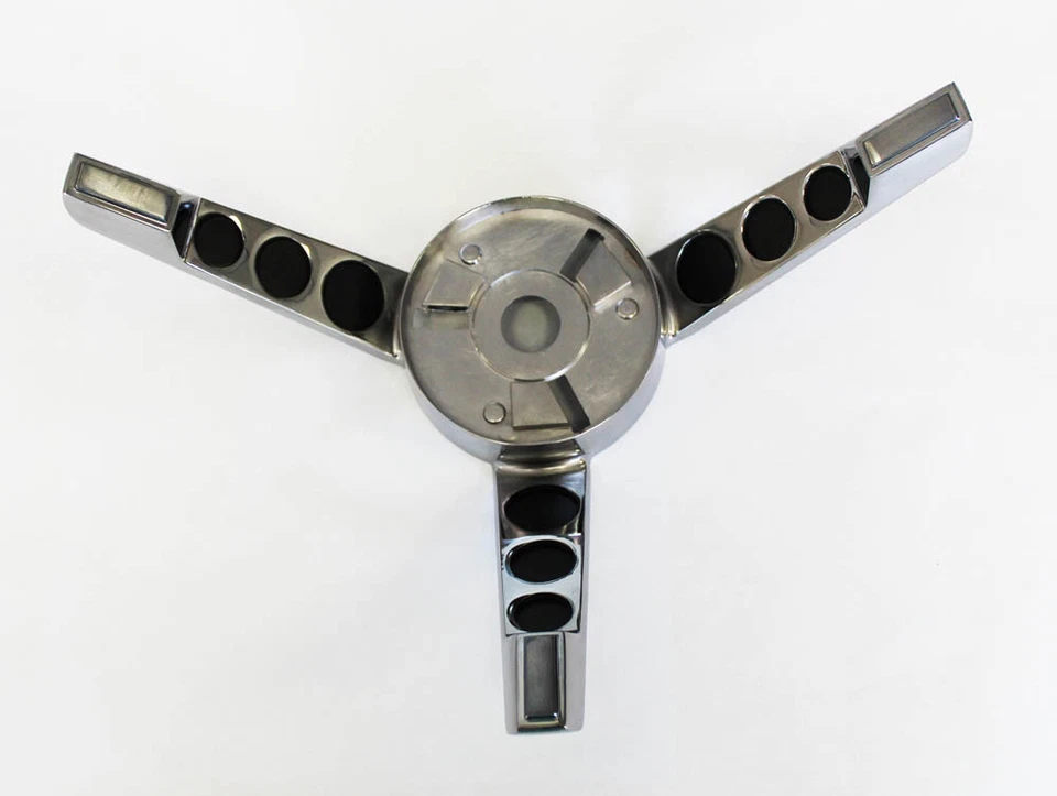 Volante Ford Mustang 1967 nuevo anillo de cuerno cromado  Foto 1 de 4