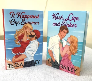 FairyLoot Bellinger Sisters Duology Set Tessa Bailey HAND SIGNED STENCILED - Picture 1 of 8