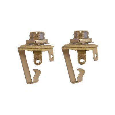 (2) Paquete de 1/4 Pulgada Instrumento Guitarra Audio Teléfono Fono Jack Mono Circuito Abierto Foto 1 de 4