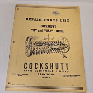 Vintage 1952 COCKSHUTT 11 & 11SA BOHRMASCHINE REPARATUR TEILE HANDBUCH  - Bild 1 von 6