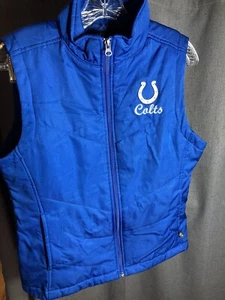 Indianapolis Colts Women’s Size M Vest NFL Team Apparel Logo Embroidered Front - Picture 1 of 5