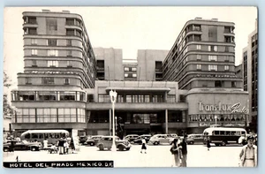 Ciudad de México México Postal Hotel Del Prado Trans Lux 1949 RPPC Foto - Imagen 1 de 3
