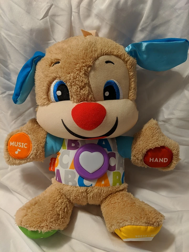 Juguete interactivo de peluche Fisher Price Laugh And Learn Love To Play cachorro perro Foto 1 de 4