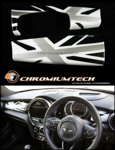 Cubierta de panel de tablero MK3 MINI Cooper/S/ONE F55 F56 F57 BLANCA Union Jack para RHD - Imagen 1 de 7