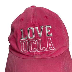 UCLA Bruins Pink Rhinestone Baseball Cap Adjustable Strapback Champion Brand - Picture 1 of 9