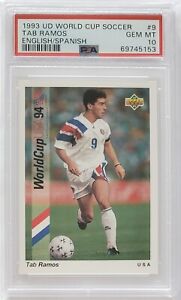 1993 Upper Deck World Cup 94 Preview English/Spanish Tab Ramos #9 PSA 10 Pop 2