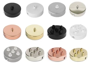 Lampen Baldachin Metall Deckenbaldachin inkl. Zugentlastung 100x24mm - Bild 1 von 29