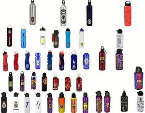  FUSSBALLSCHLÄGER SET WANDERN CAMPING RADFAHREN SPORT GETRÄNKE TRINKFLASCHE - Bild 1 von 40