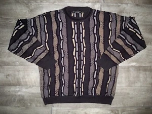 Vtg Protege Collection Multicolor Pullover Hip Hop Rapper Sweater Med 90s Mens - Picture 1 of 8