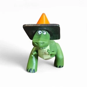 Toy Story Rex With Orange Cone On Head 5cm PVC Toy Disney Pixar Cake Topper - Picture 1 of 3