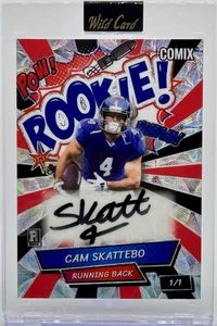 Cam Skattebo 2025 Wild Card Alumination Comix Rookie & Legend Auto 1/1 RC - Picture 1 of 2