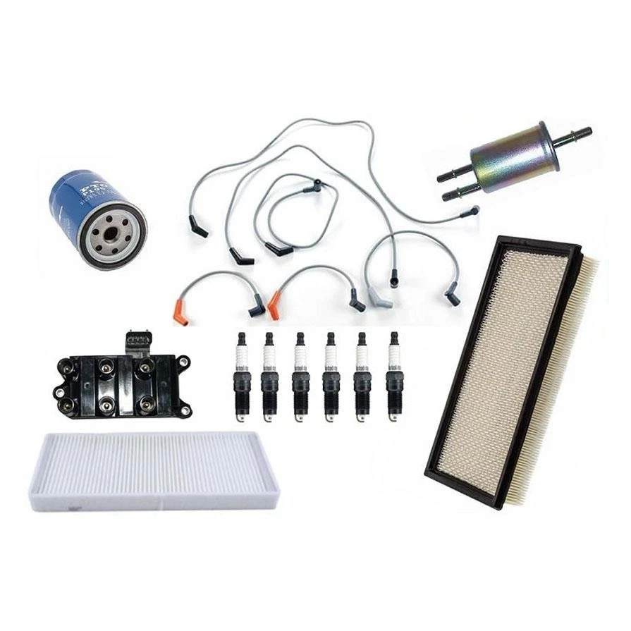 Bujía de encendido bujías de cable aire aceite cabina filtros 06-07 para Ford Freestar 12p Foto 1 de 4