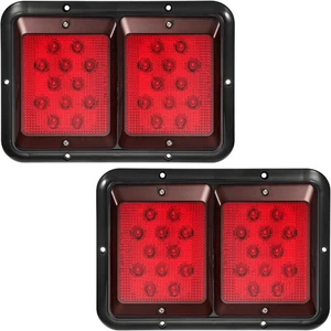 2x Doppel Wohnmobil Anhänger Camper Rückleuchten 24-2835 LED horizontal vertikal rot rot - Bild 1 von 7