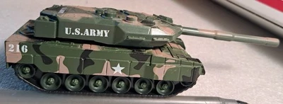 Menards M1A1 ABRAMS MAIN BATTLE TANK DENVER DIECAST US ARMY MILITARY SERIES #216 - Image 1 of 4