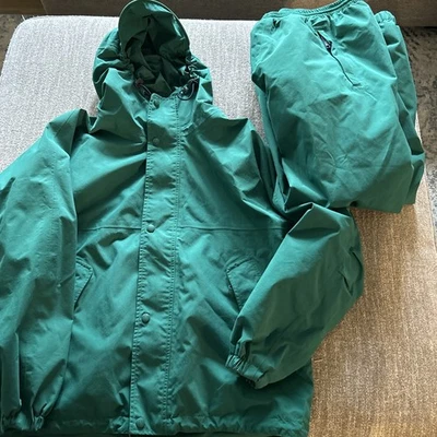 Eddie Bauer EBtek Set Green Jacket & Pants WPL9647 CA00665 Men’s Size Medium EUC - Image 1 of 4