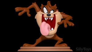 Looney Tune Taz | 3D gedruckte Figur | handbemalt oder unbemalt - Bild 1 von 6