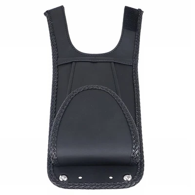 Black Tank Bib W/ Pouch Bag For Harley Heritage Softail FLSTC FXST Fat Boy FLSTF Foto 1 de 4