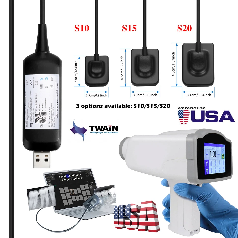 Sistema de unidad móvil dental X máquina digital de rayos alta frecuencia sin escudo/sensor Foto 1 de 1