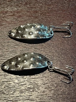 Lote de 2 cuchara Gibbs KO-HO 35, cuchara troll de pesca salmón cabeza de acero, intermitente de señuelo Foto 1 de 4