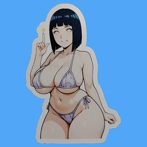 Anime Waifu Hinata Hyuga Naruto NSFW Vinyl Sticker Decal 6" 5" 4" - Picture 1 of 1