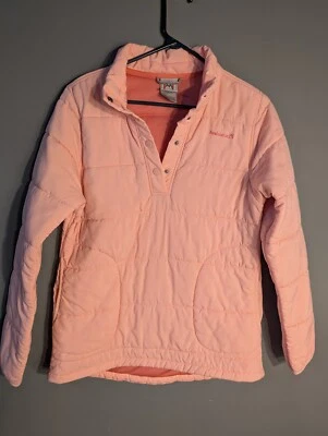 Jaqueta Pulôver Avalanche Rosa Acolchoada Tamanho Médio 3/4 Snap Caminhadas ao Ar Livre  - Imagem 1 de 4