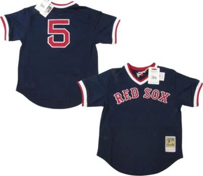 1997 Nomar Garciaparra #5 Red Sox Mens Mitchell & Ness Authentic BP Jersey $100 - Image 1 of 4