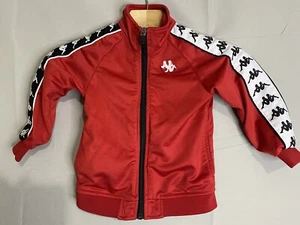 Kappa Kids 222 Banda Jacket Red White Size 4 Years Kids Youth UNISEX - Picture 1 of 12