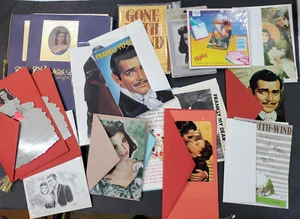 Riesiges Set GWTW Scarlett Rhett Schreibwaren Sets & EINZIGARTIGE Karten Pop Shots - Bild 1 von 19