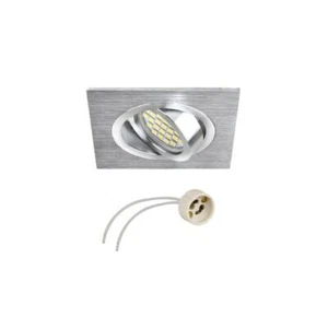 SCHWENKBARER STRAHLERHALTER ALUMINIUM SATINIERT MOD COSTA FÜR STRAHLER 50 MM EINBAUSTRAHLER - Bild 1 von 2